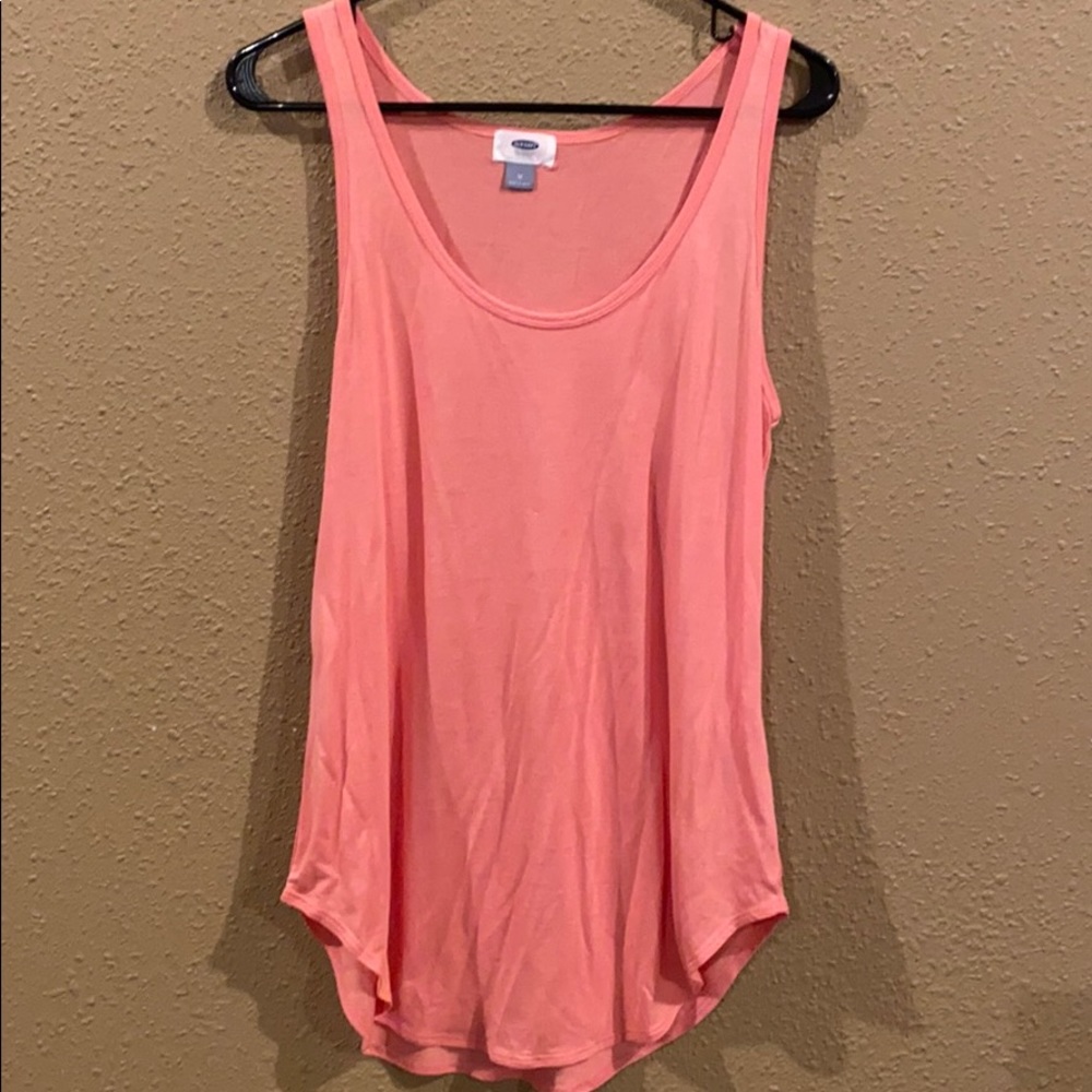 Old Navy peach flowy tank top